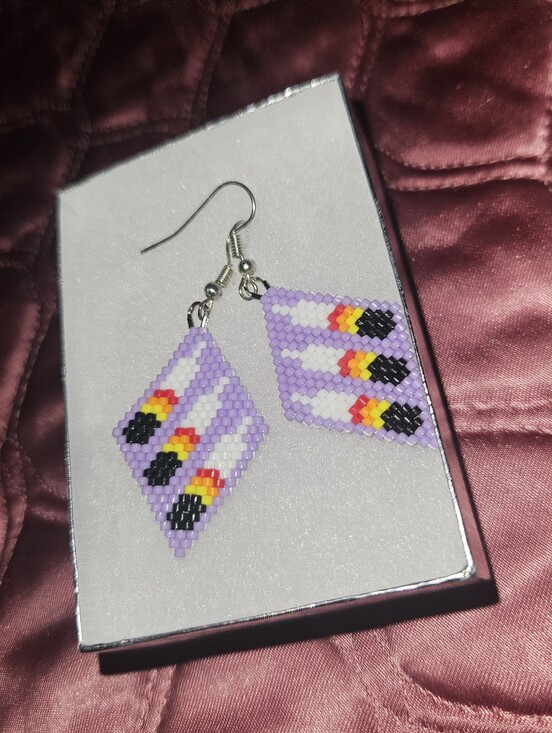 Jewelry - Custom handmade Indigenous Beaded Earrings